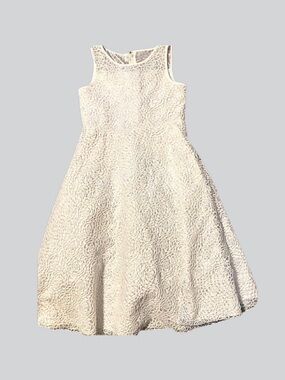 Tip-Top USA Ivory & Gold Embroidered Dress